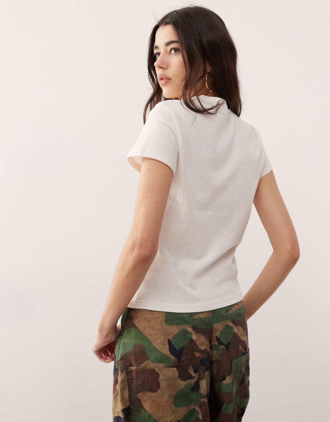 Weekday boxy fit t-shirt in off - white - ASOS Sample Sale