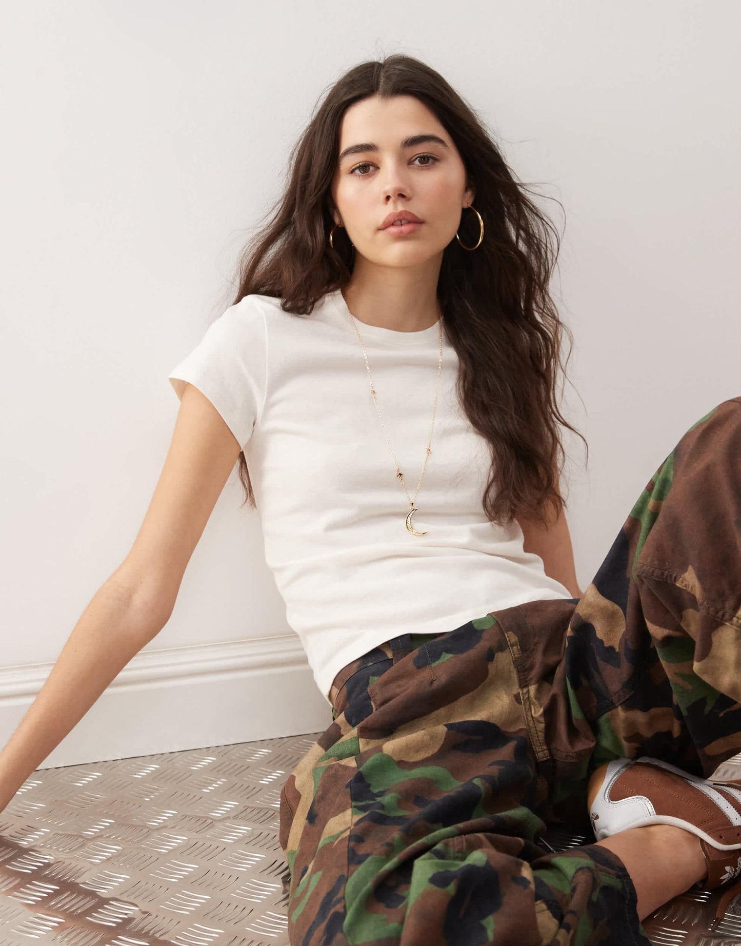Weekday boxy fit t-shirt in off - white - ASOS Sample Sale