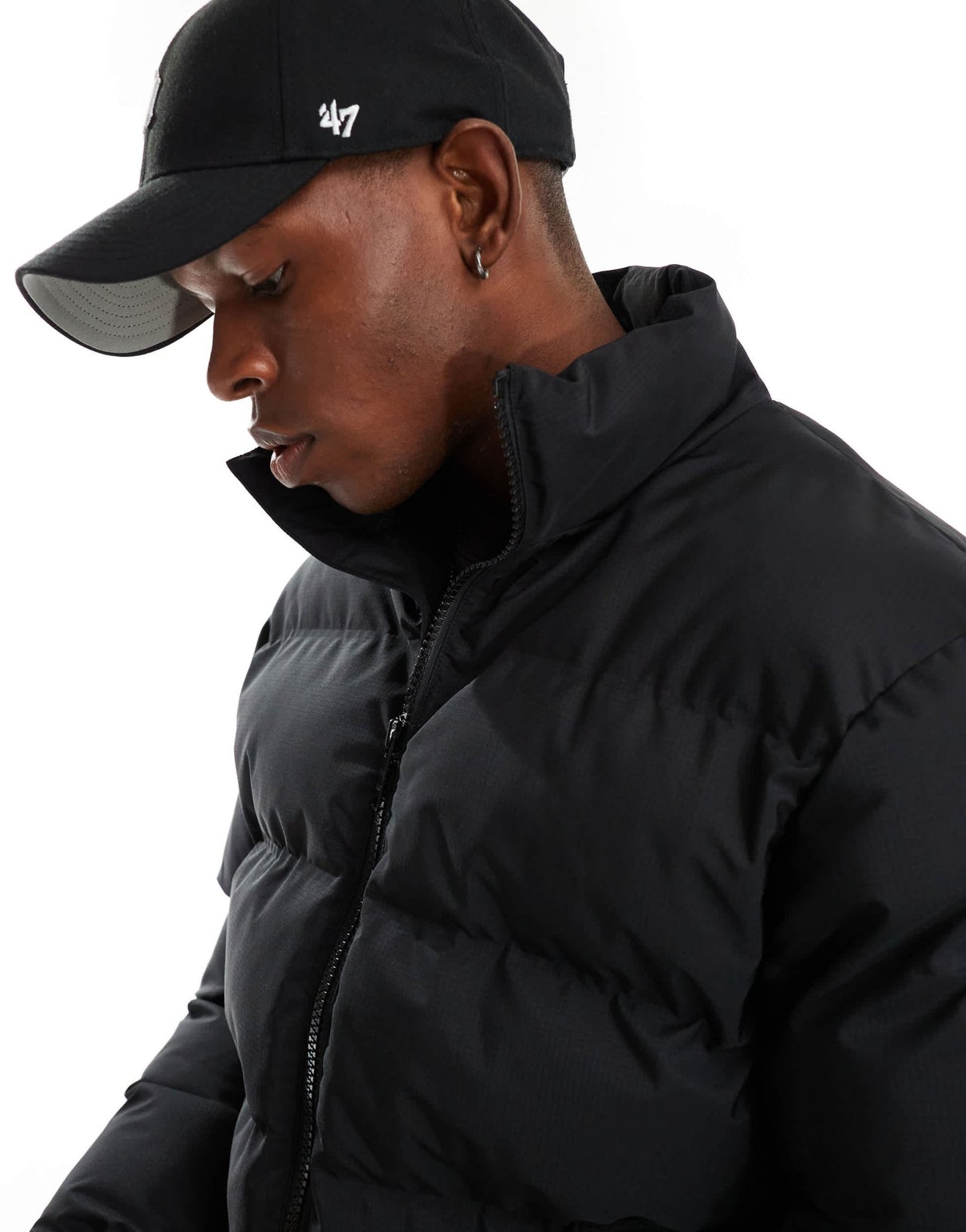 Weekday Cole puffer jacket in black - ASOS Sample Sale
