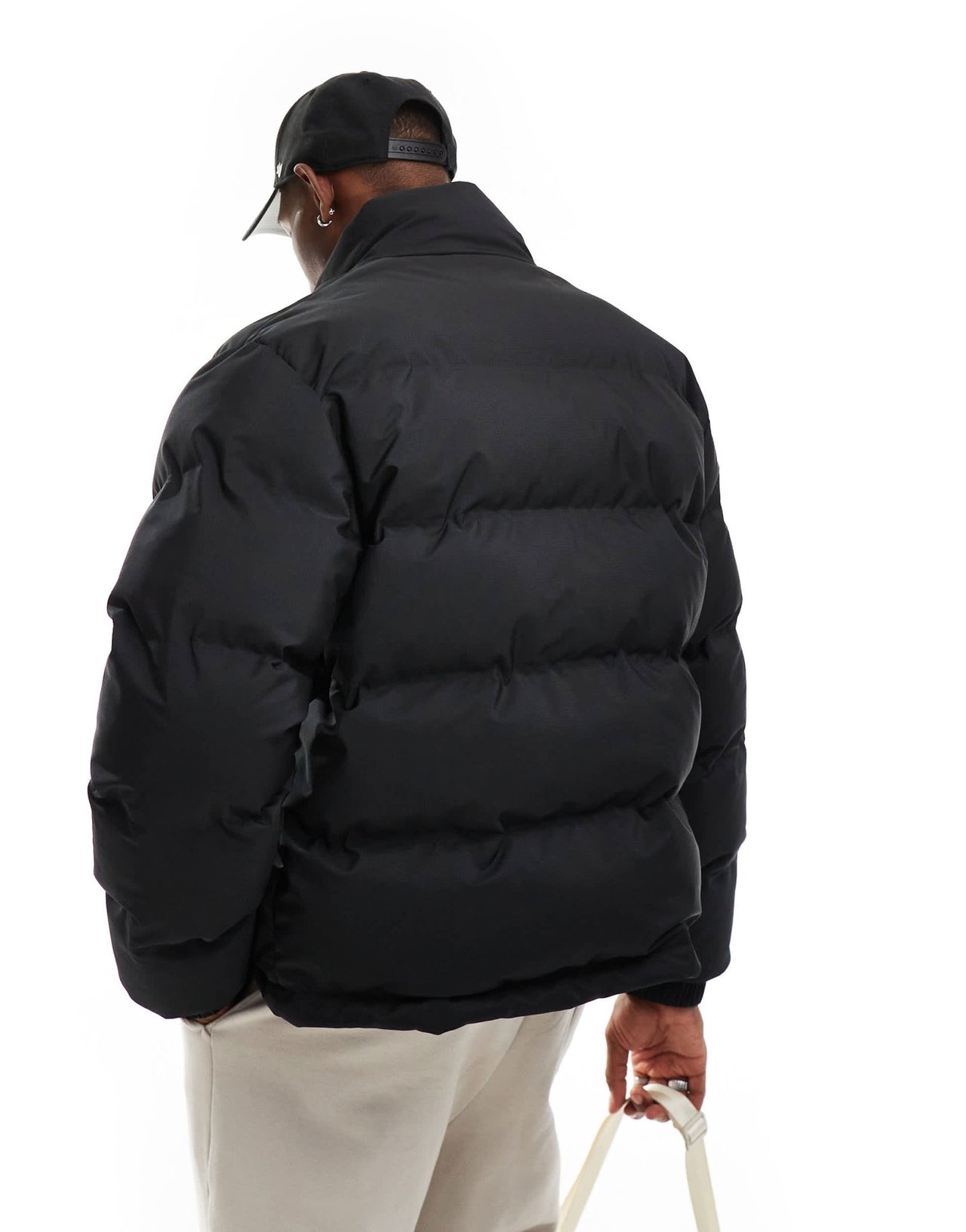 Weekday Cole puffer jacket in black - ASOS Sample Sale