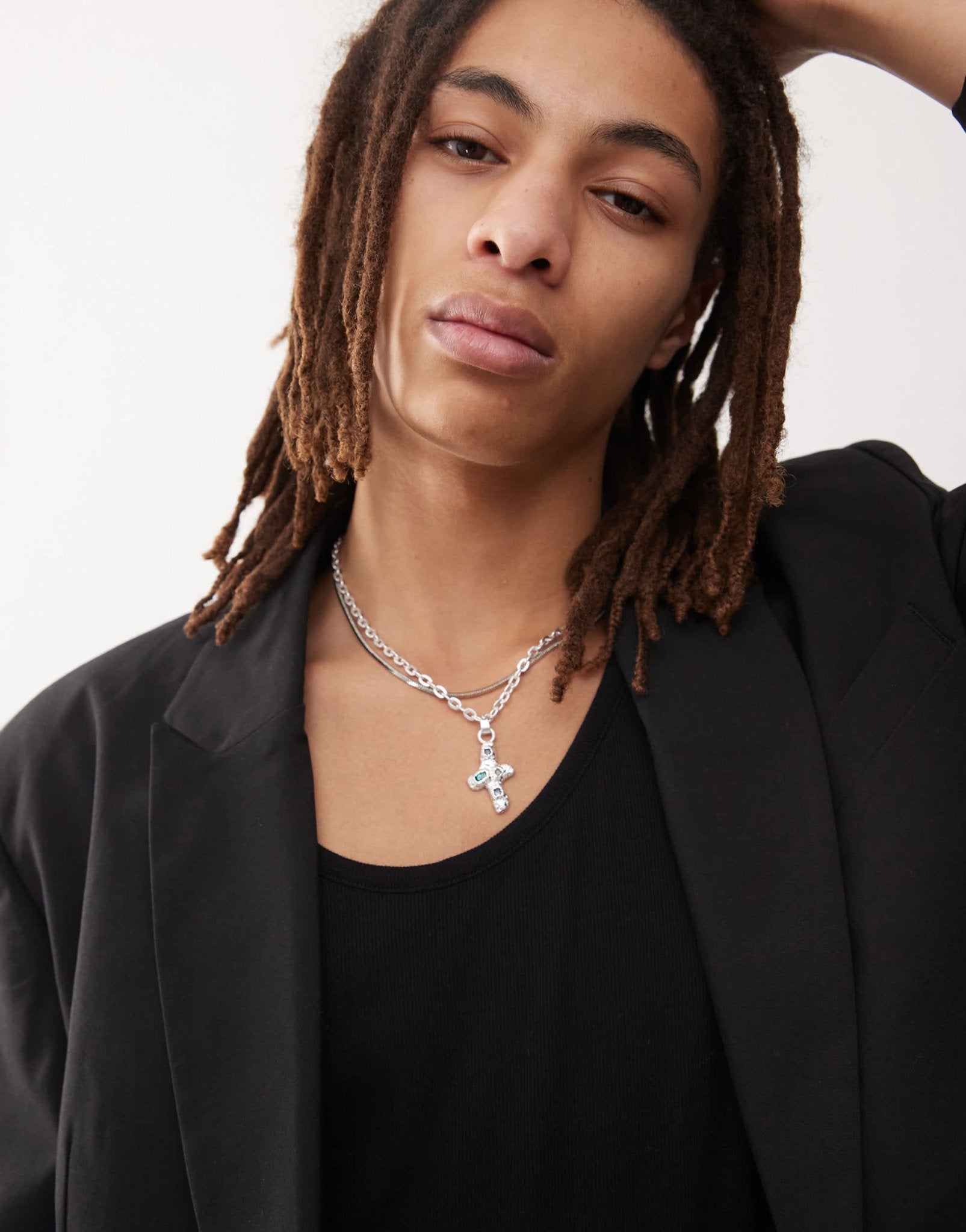 Weekday Fabio fitted double breasted blazer in black - ASOS Sample Sale