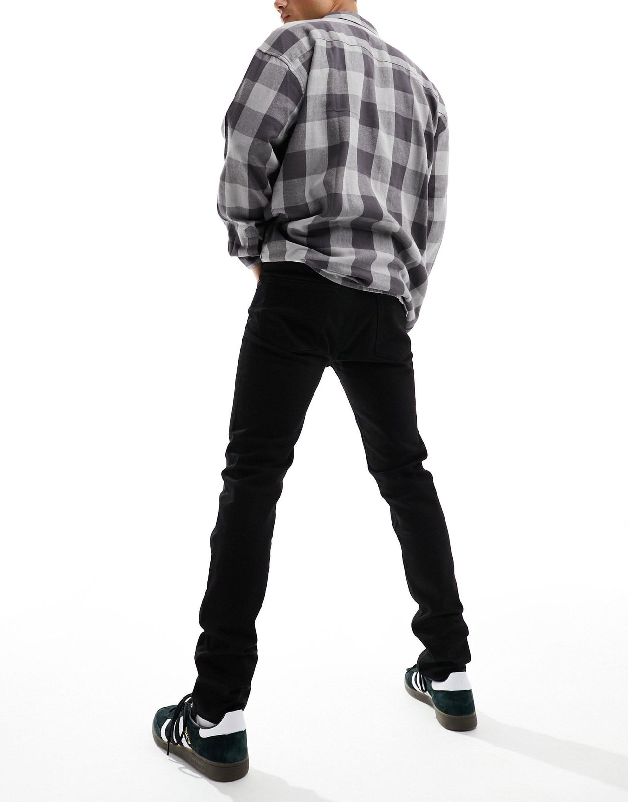 Weekday Friday low waist skinny jeans in black - ASOS Sample Sale