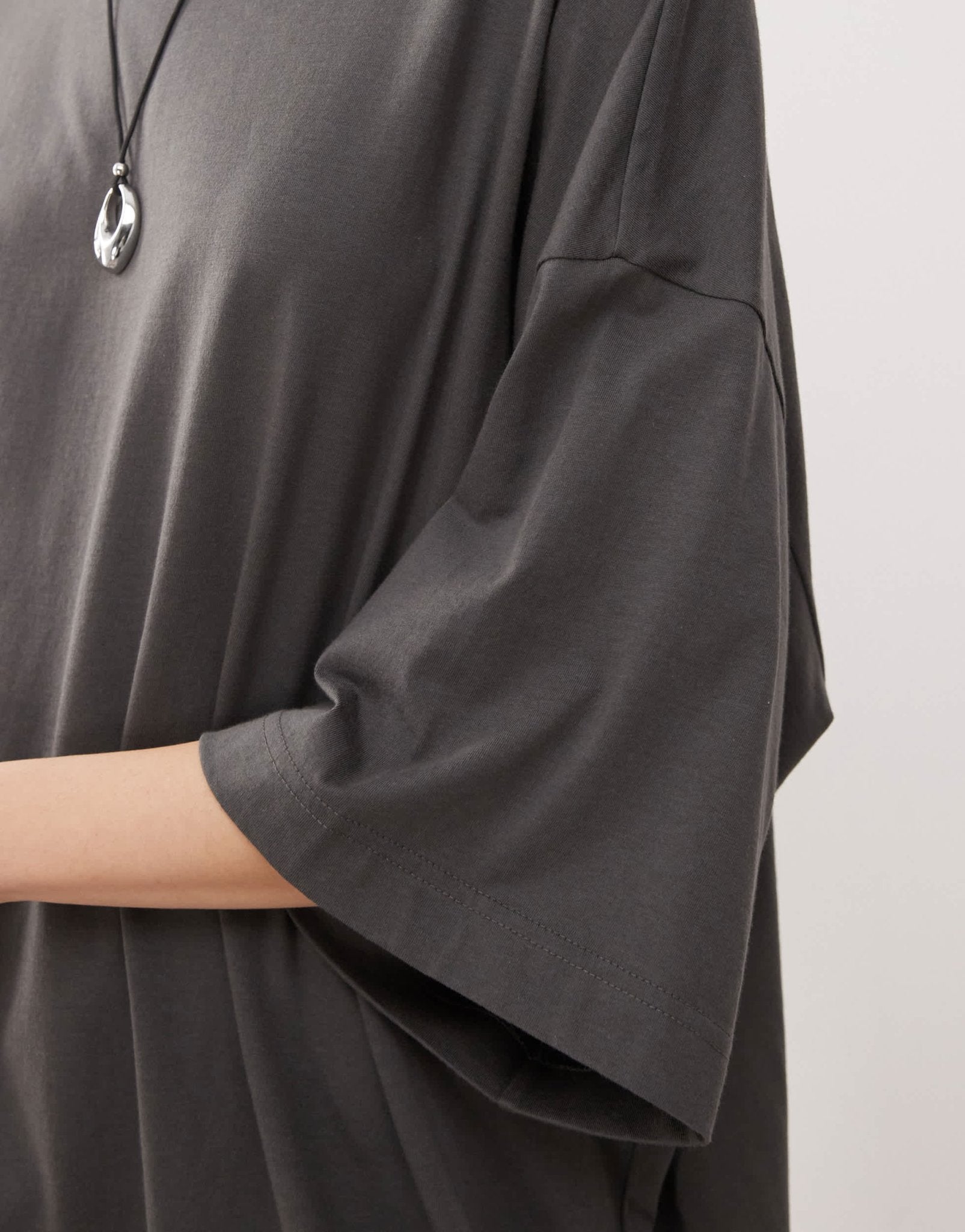 Weekday Huge t-shirt mini dress in charcoal exclusive to ASOS - ASOS Sample Sale