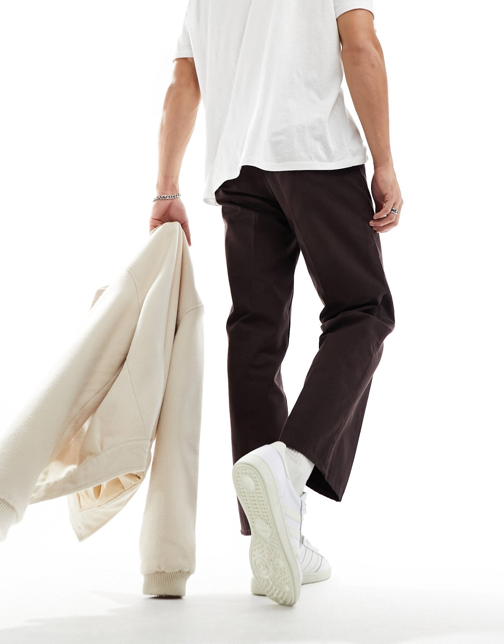Weekday Joel relaxed chinos in brown - ASOS Sample Sale