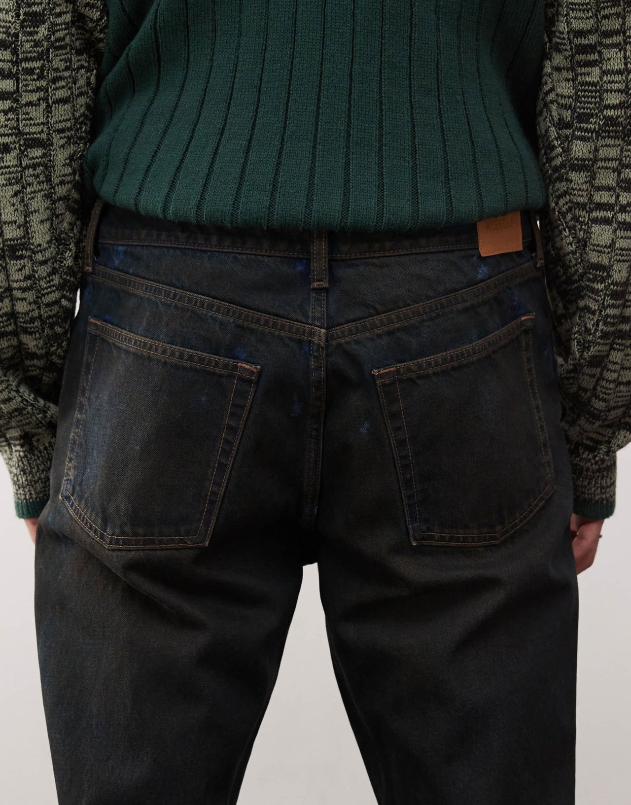 Weekday Motion slim slightly bootcut jeans in dark blue wash - ASOS Sample Sale
