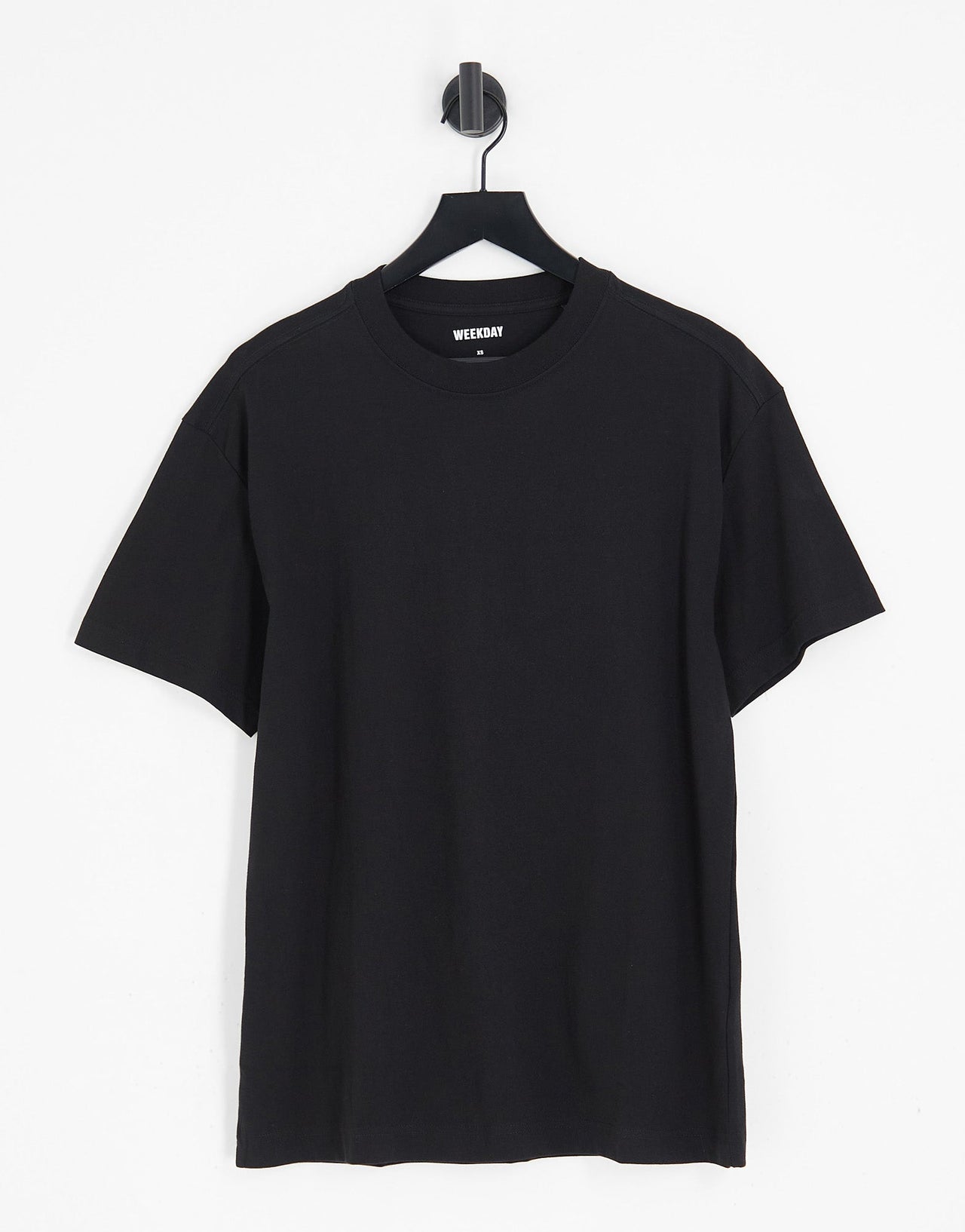 Weekday oversized t-shirt in black - ASOS Sample Sale