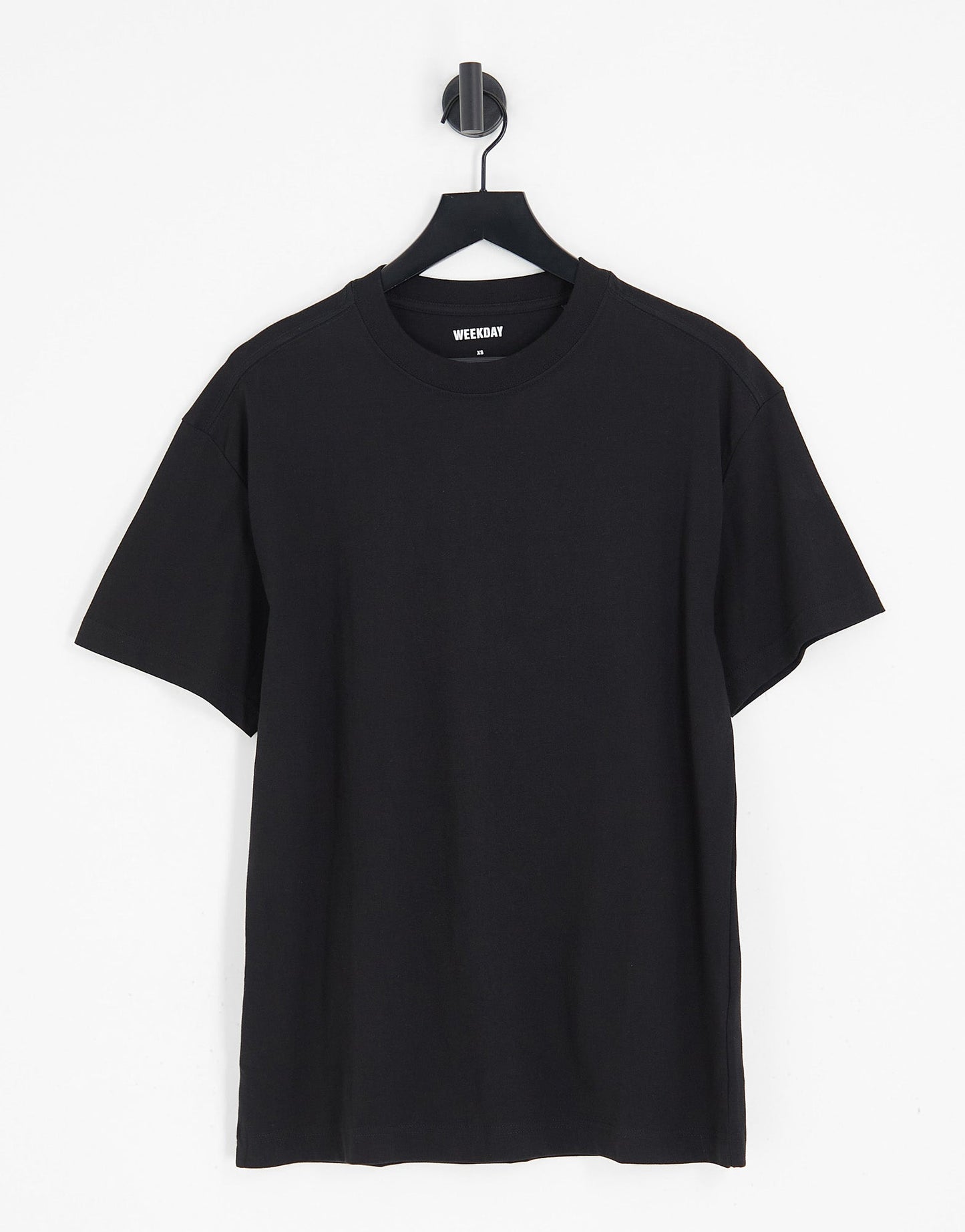 Weekday oversized t-shirt in black - ASOS Sample Sale