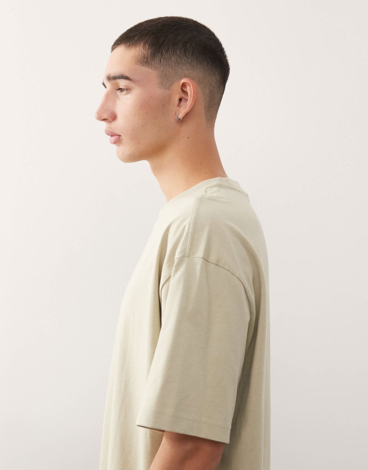 Weekday oversized t-shirt in khaki - ASOS Sample Sale