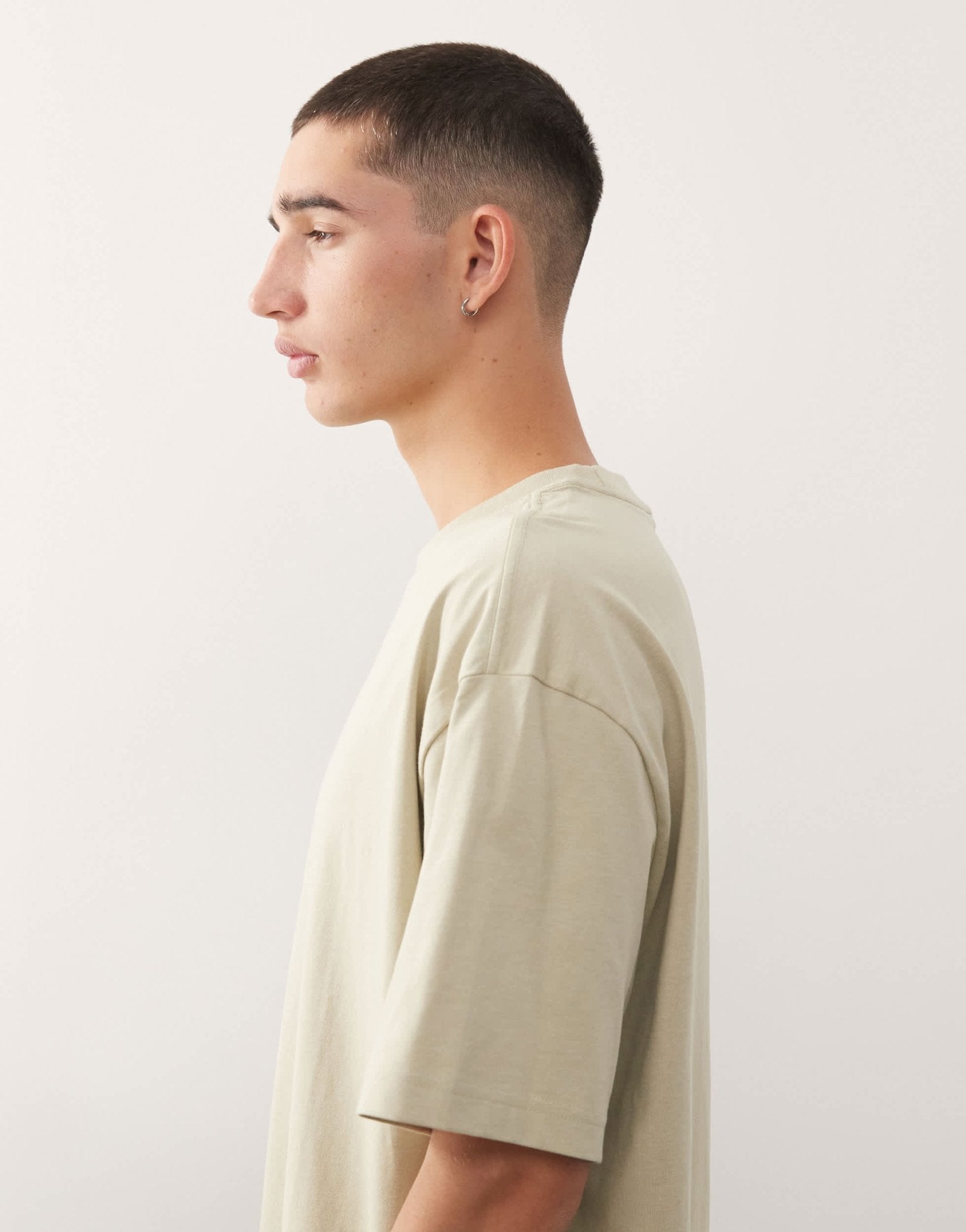 Weekday oversized t-shirt in khaki - ASOS Sample Sale