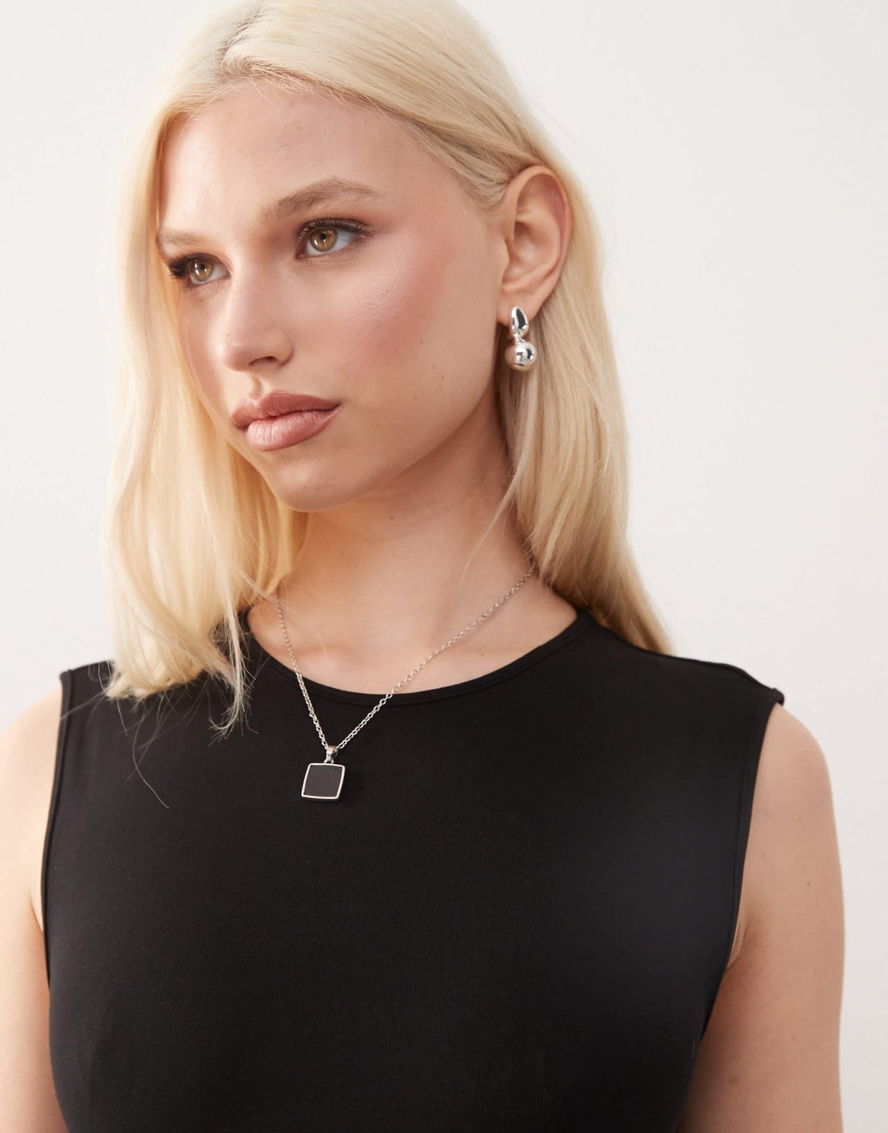 Weekday sleeveless maxi dress in black - ASOS Sample Sale