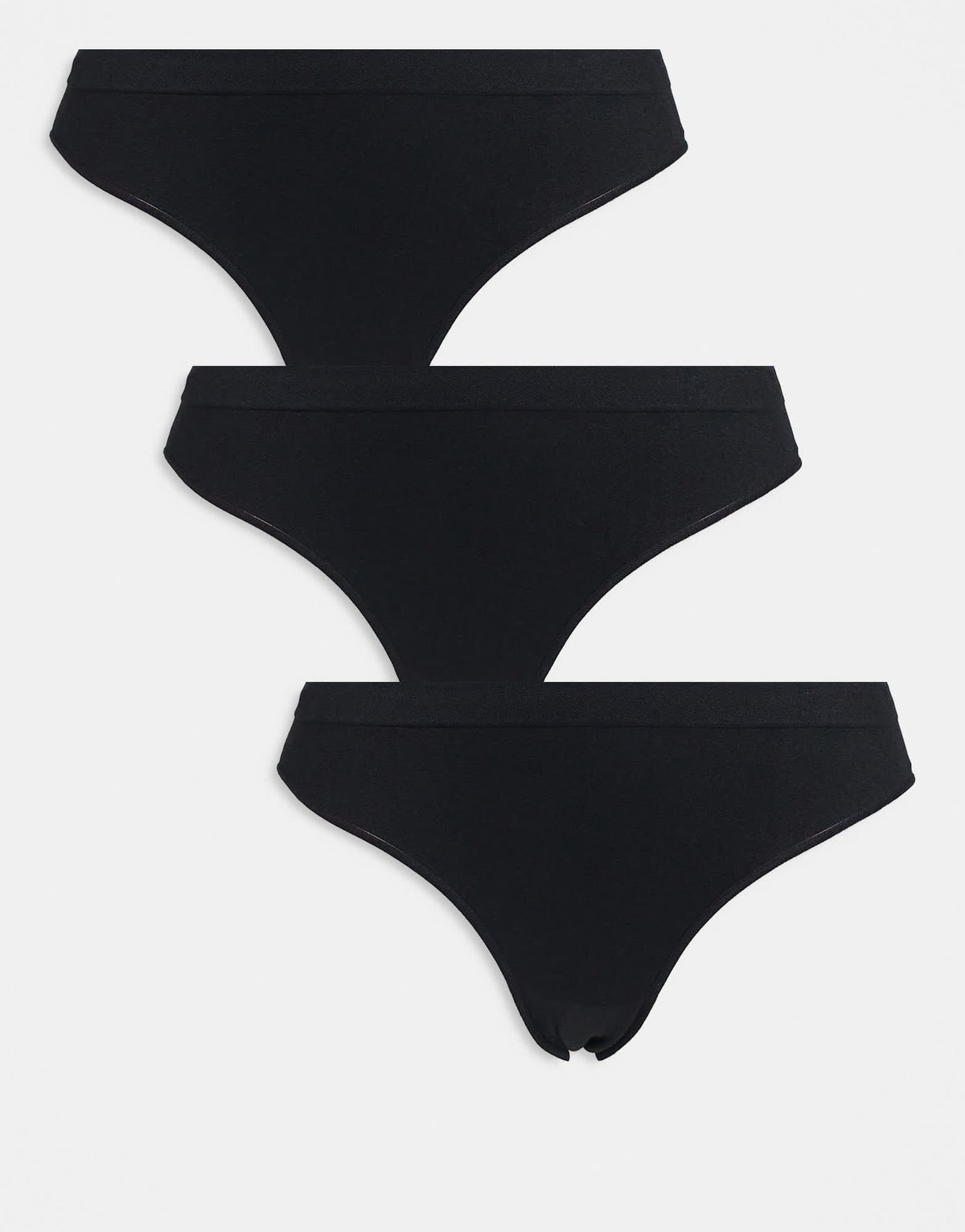 Weekday soft seamless brief 3-pack in black - ASOS Sample Sale