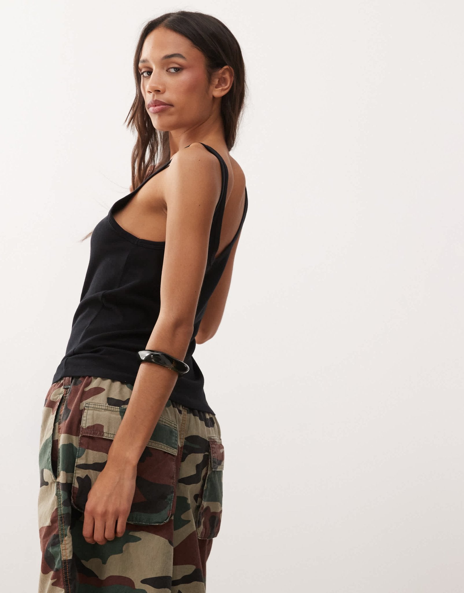 Weekday vest top in black - ASOS Sample Sale