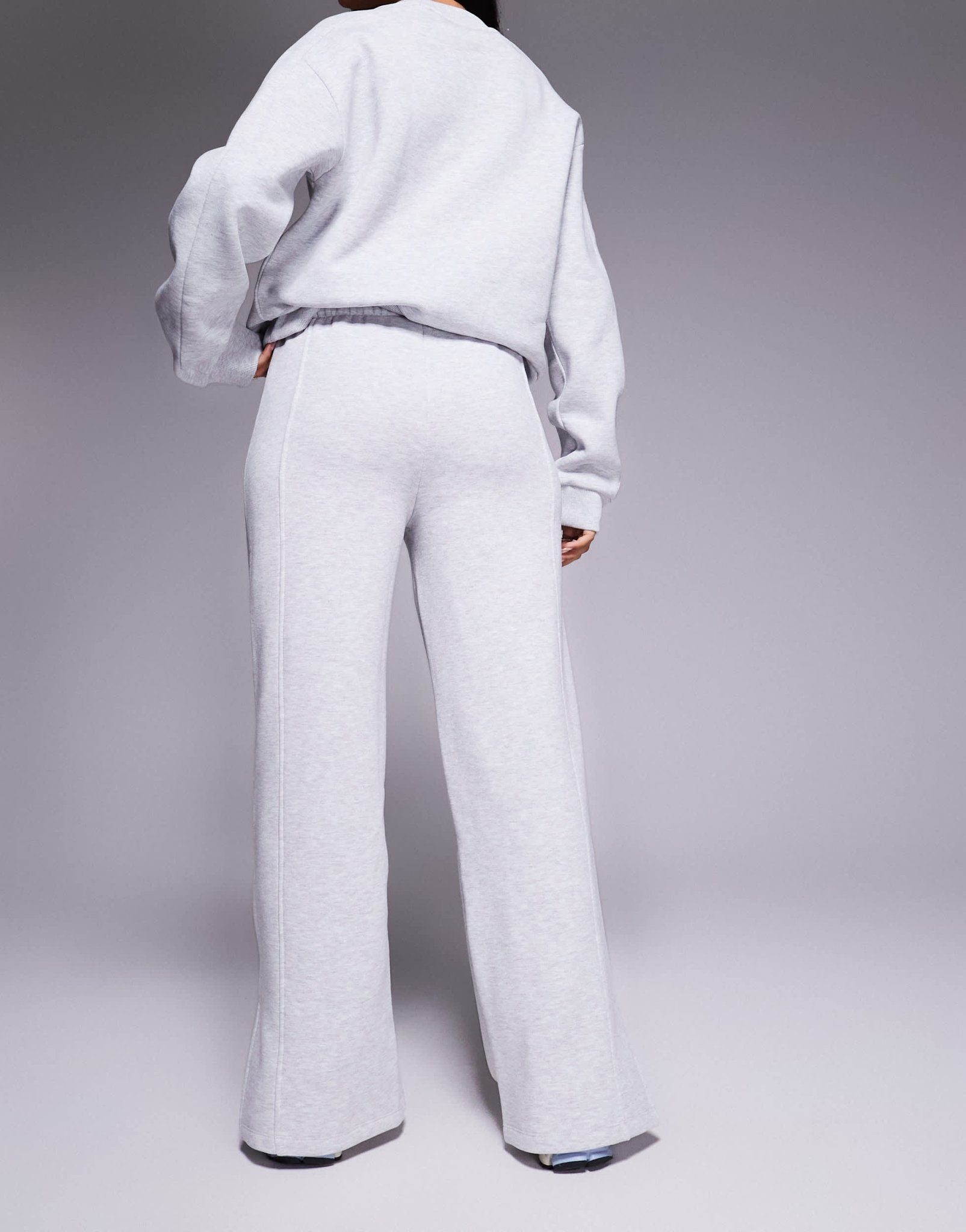 Weekend Collective co-ord straight leg jogger with pocket detail in grey marl - ASOS Sample Sale