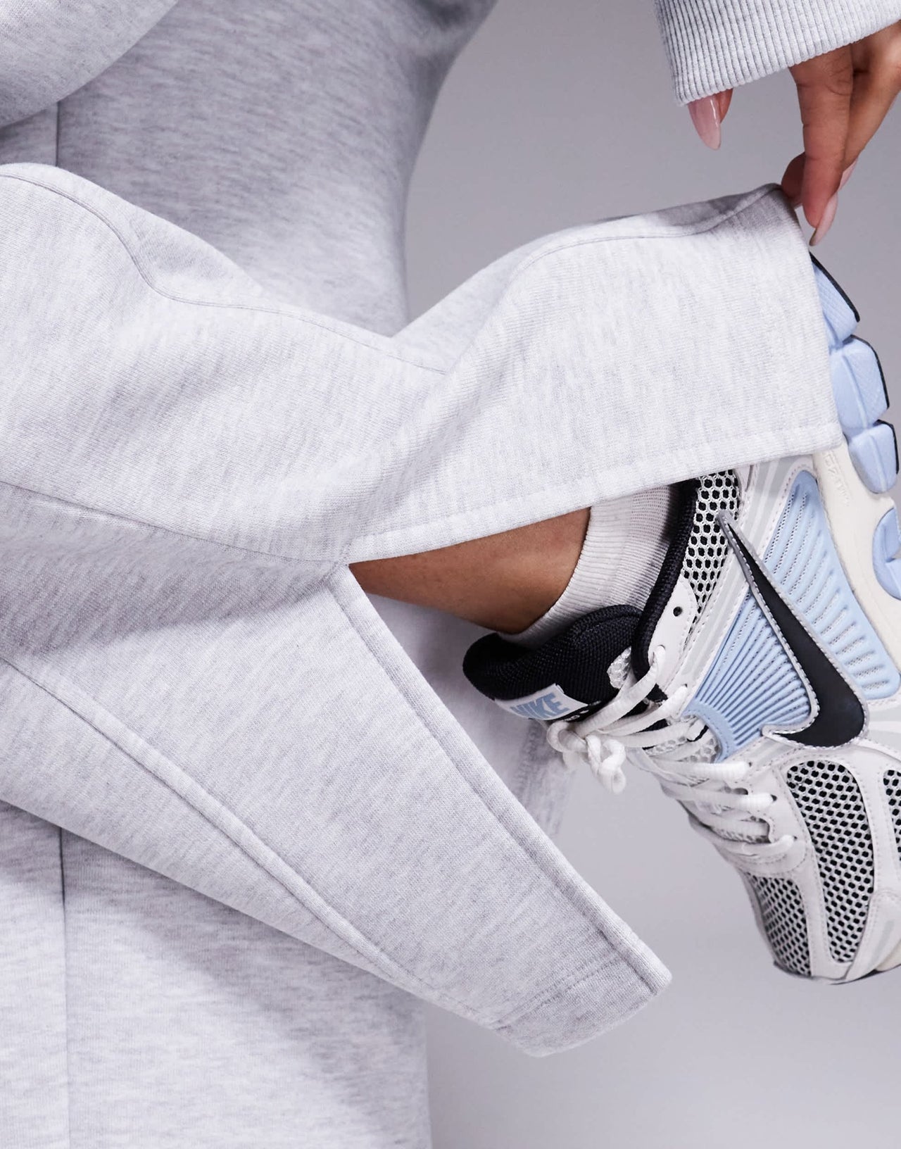Weekend Collective co-ord straight leg jogger with pocket detail in grey marl - ASOS Sample Sale