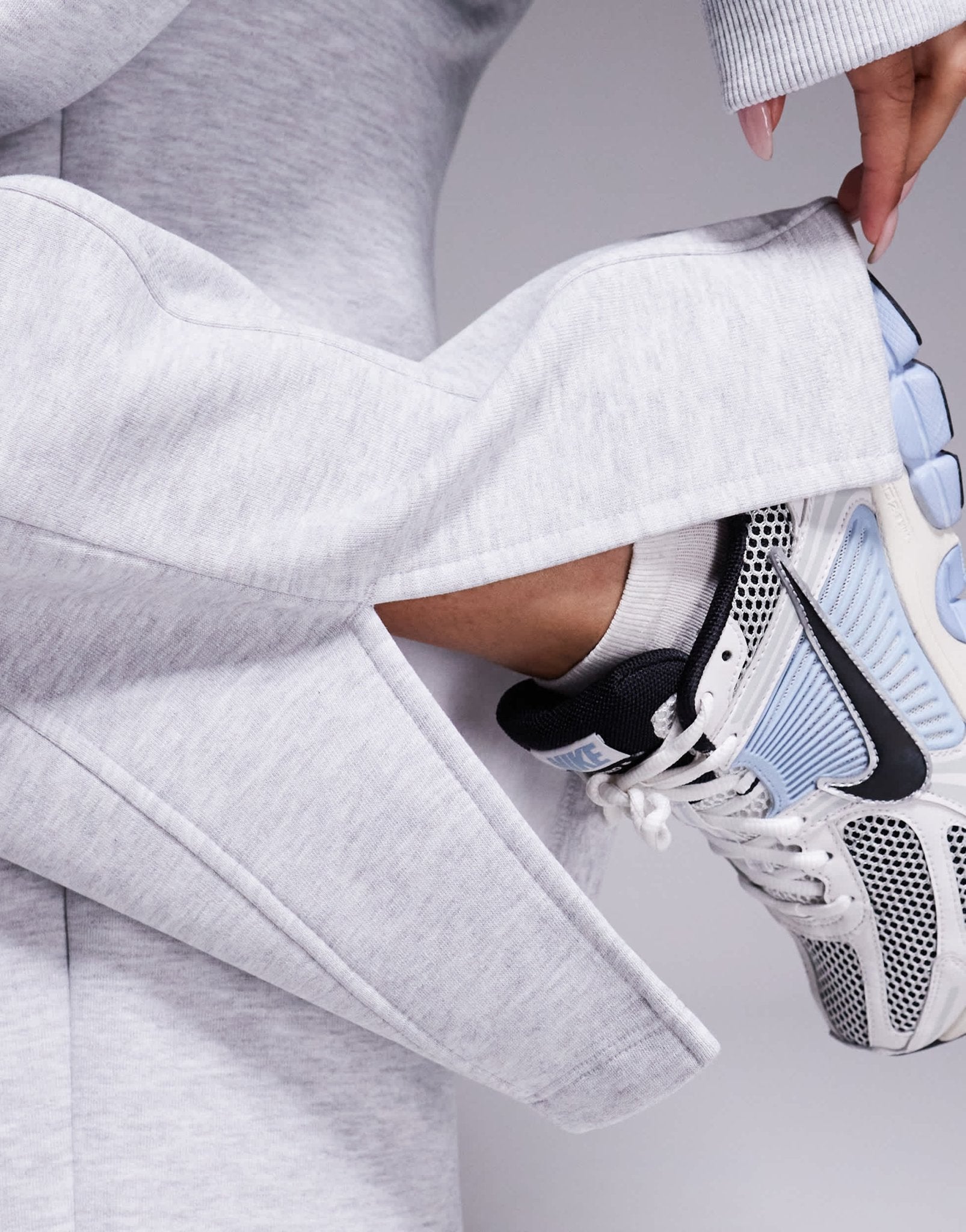 Weekend Collective co-ord straight leg jogger with pocket detail in grey marl - ASOS Sample Sale