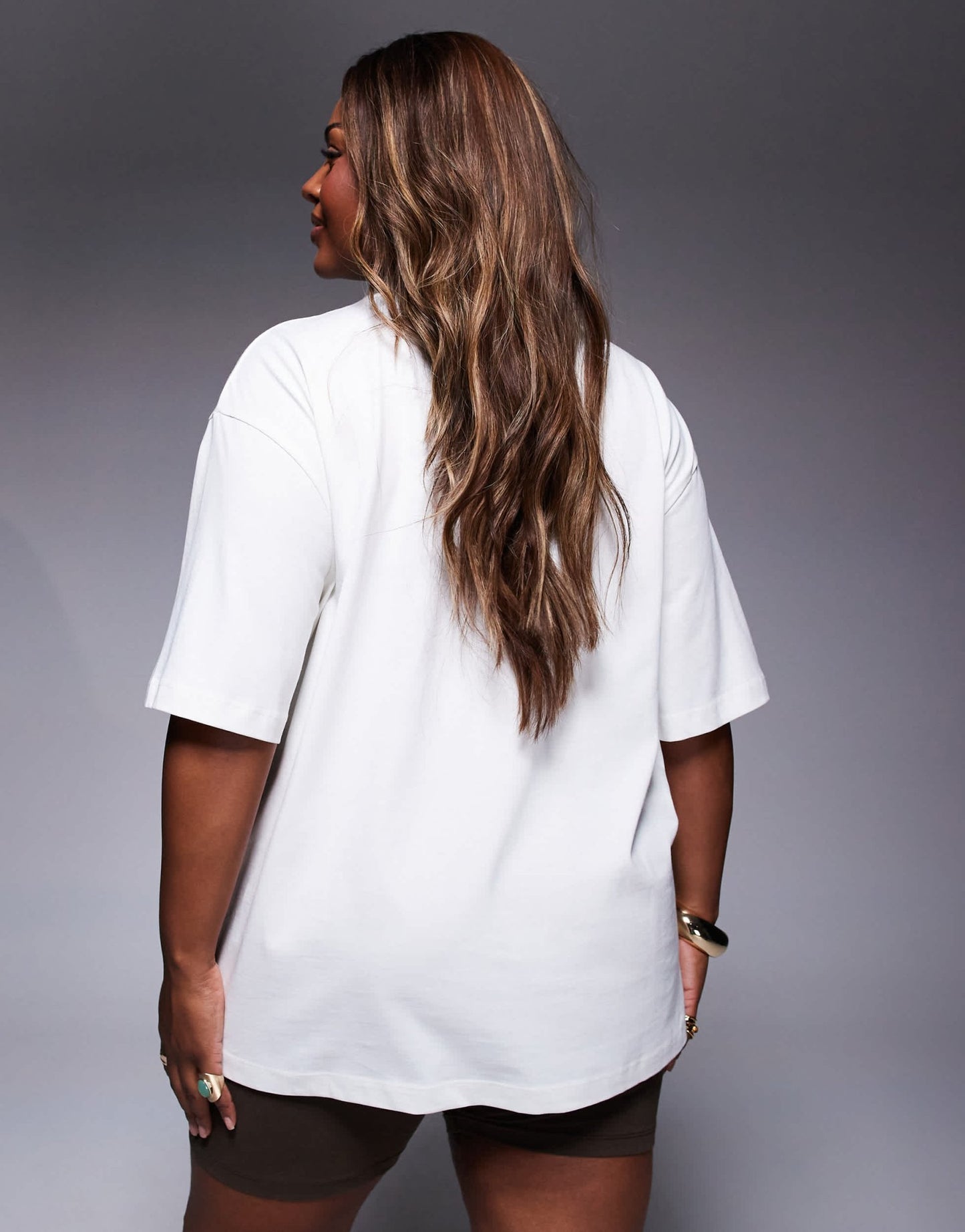 Weekend Collective Curve co-ord t-shirt with embroidered chocolate heart print in cream - ASOS Sample Sale