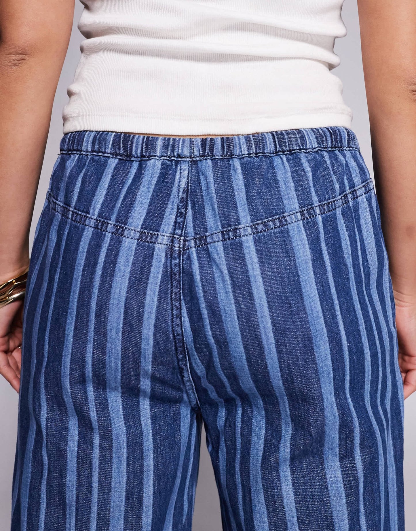 Weekend Collective jean in lightweight pinstripe denim - ASOS Sample Sale