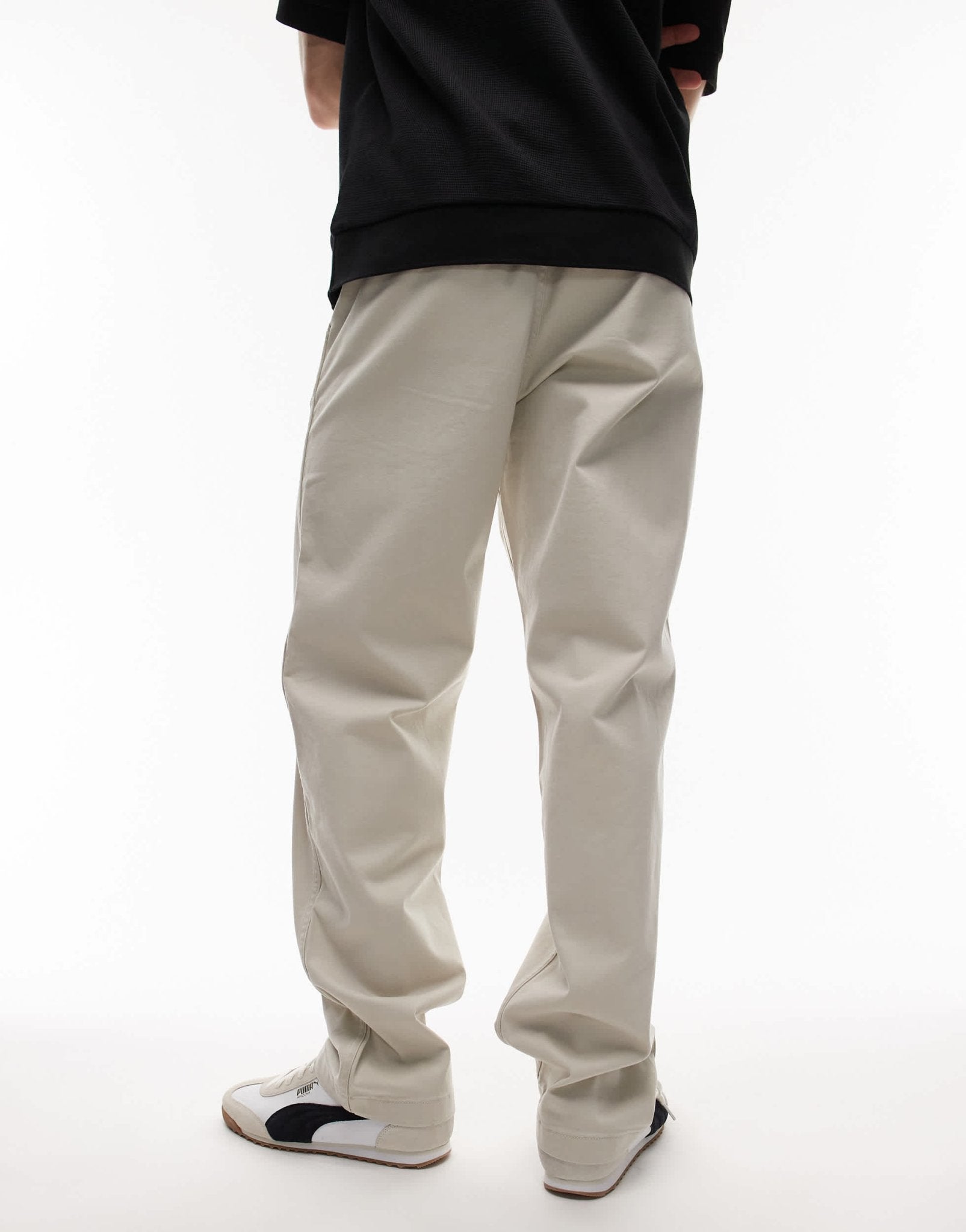 Wrangler Casey Jones workwear relaxed fit twill chino trousers in beige - ASOS Sample Sale
