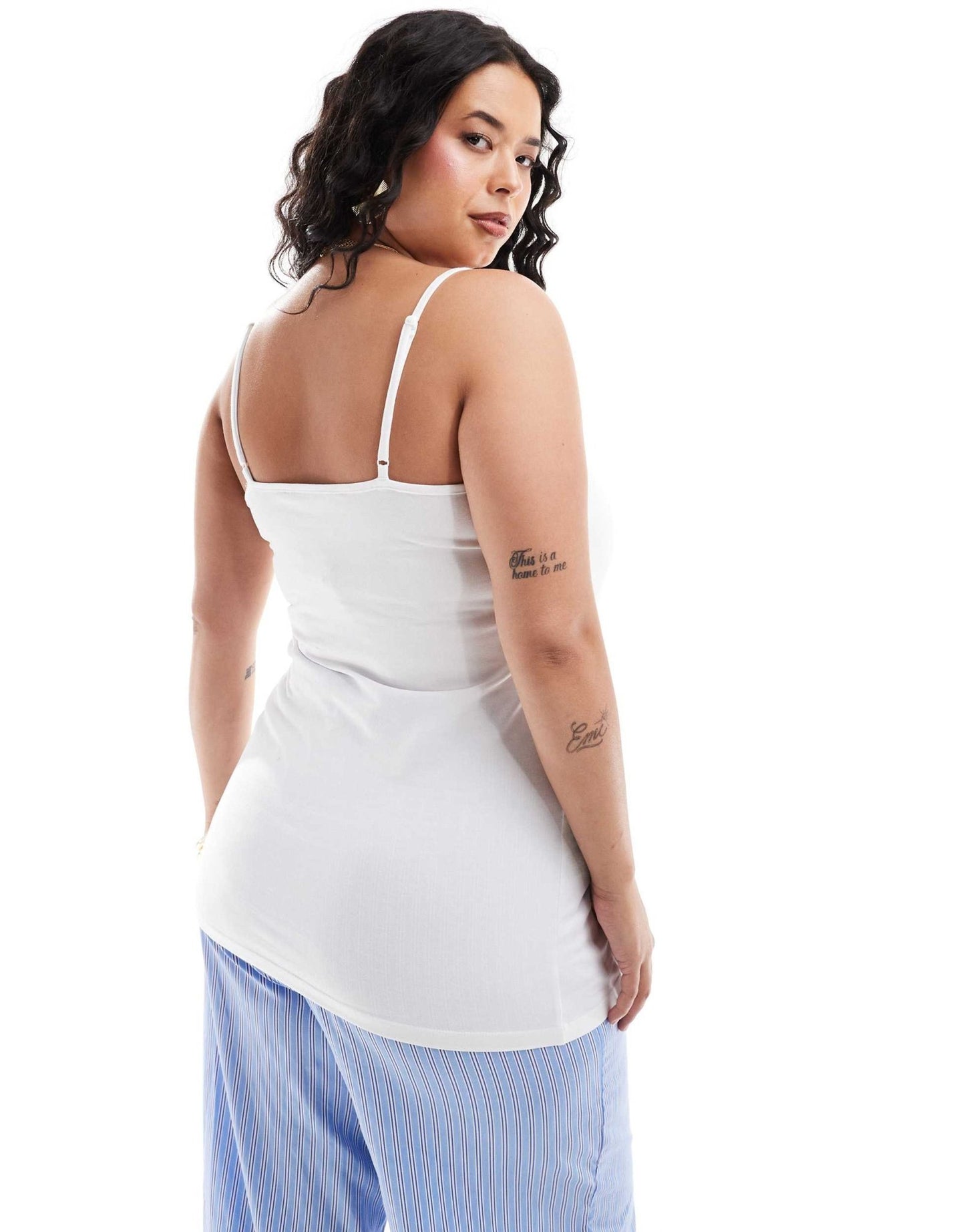 Yours cami vest top in white - ASOS Sample Sale