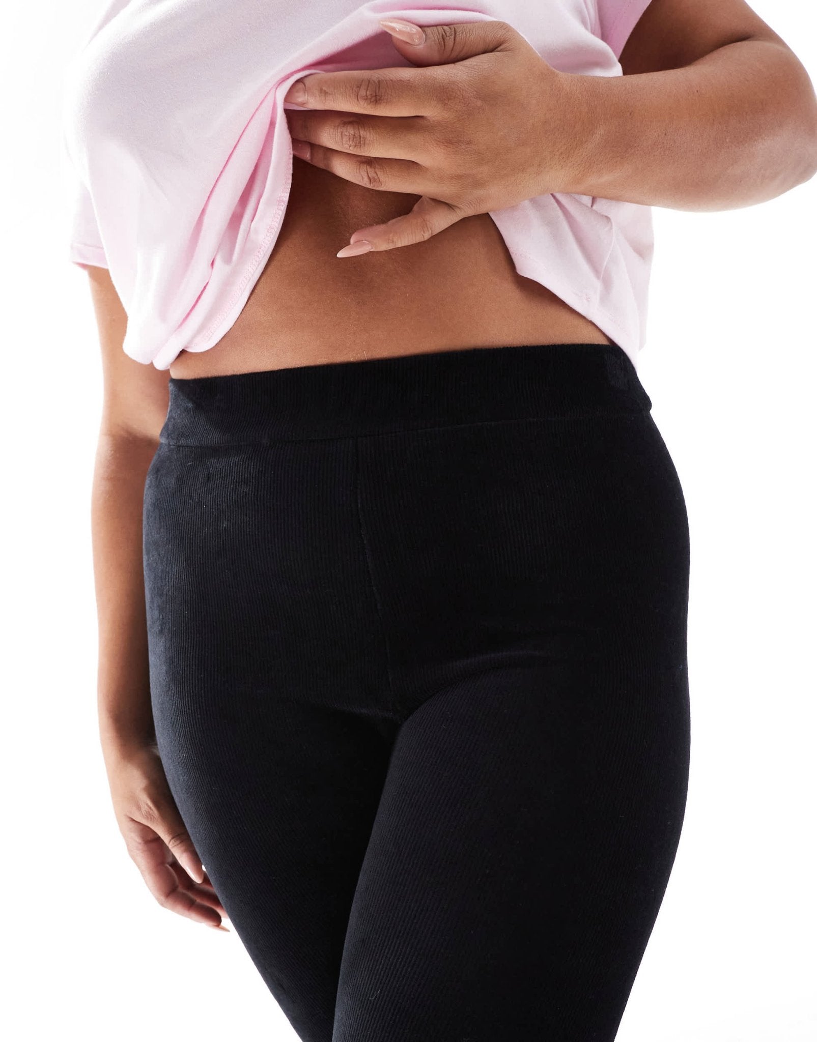 Yours corduroy leggings in black - ASOS Sample Sale