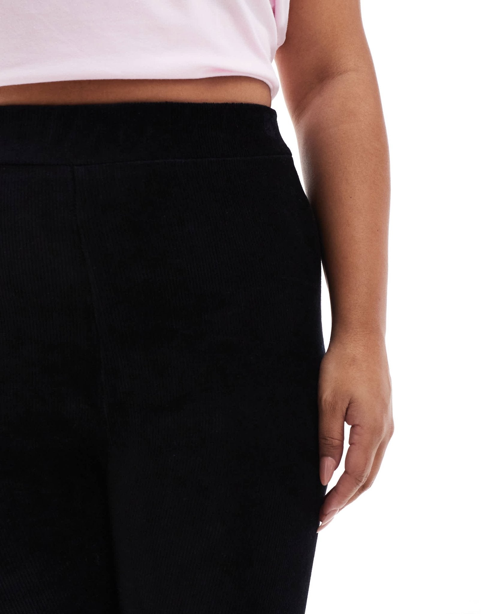 Yours corduroy leggings in black - ASOS Sample Sale