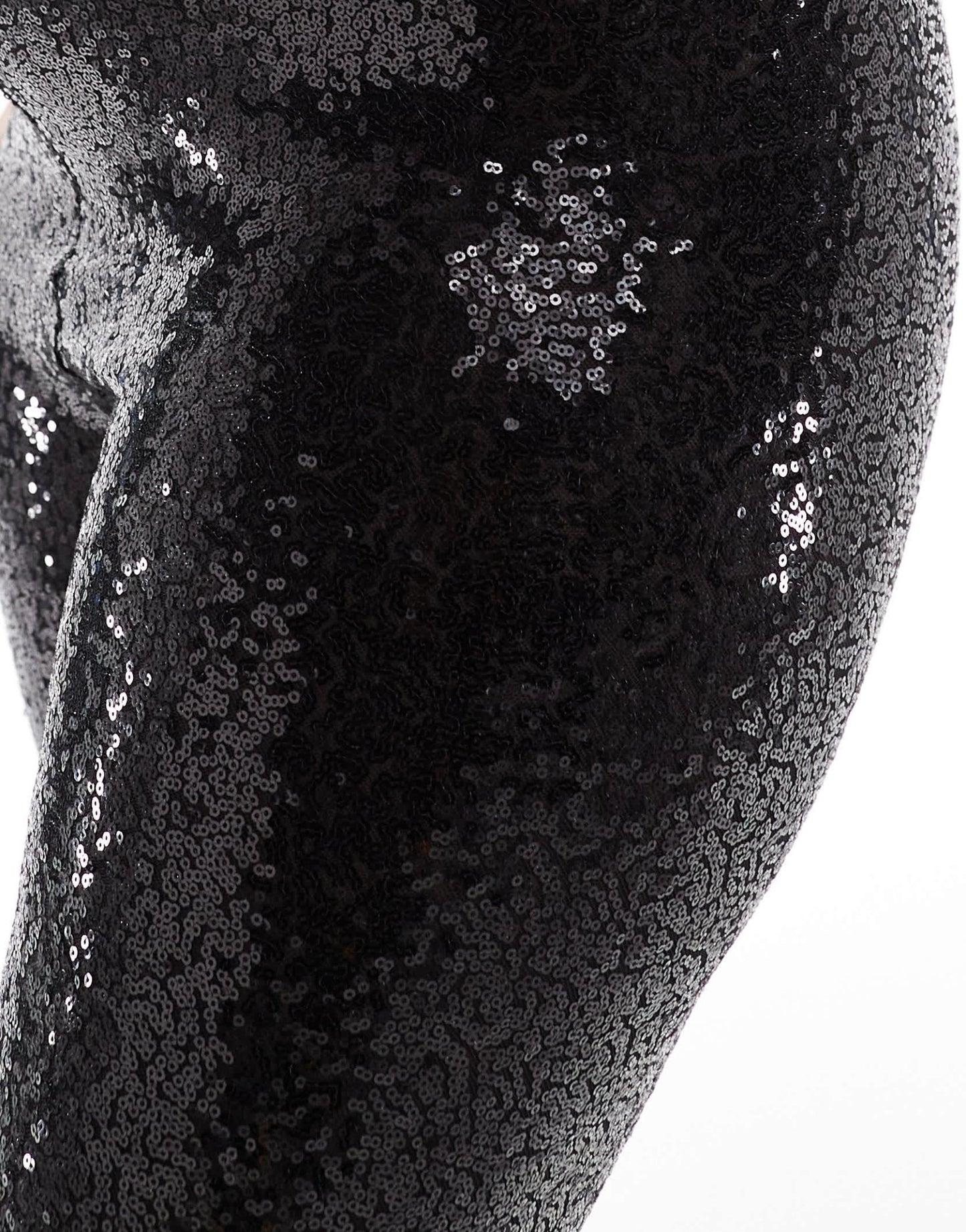 Yours sequin leggings in black - ASOS Sample Sale