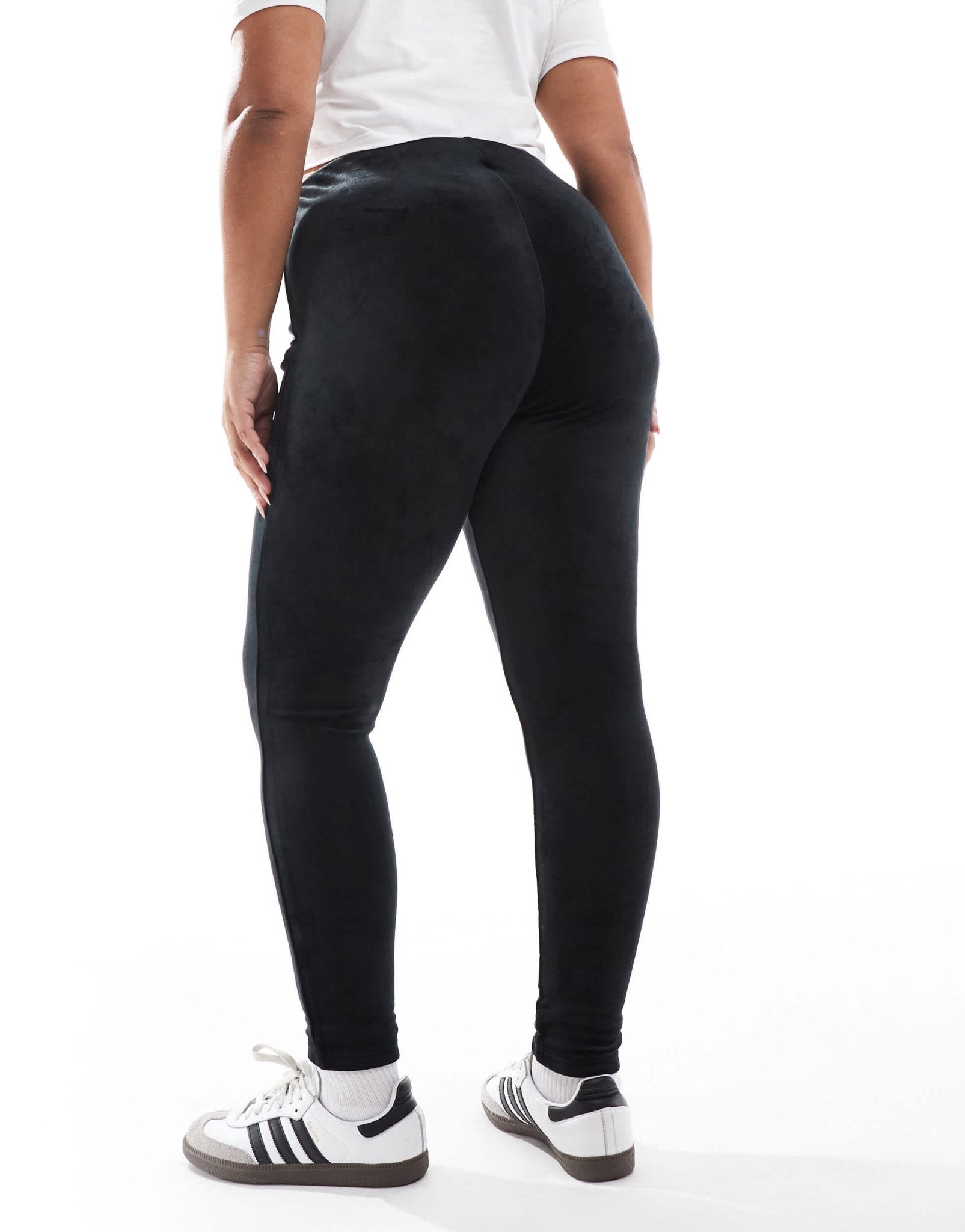 Yours velour leggings in black - ASOS Sample Sale