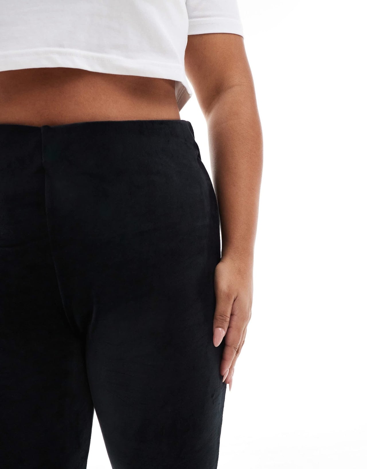 Yours velour leggings in black - ASOS Sample Sale