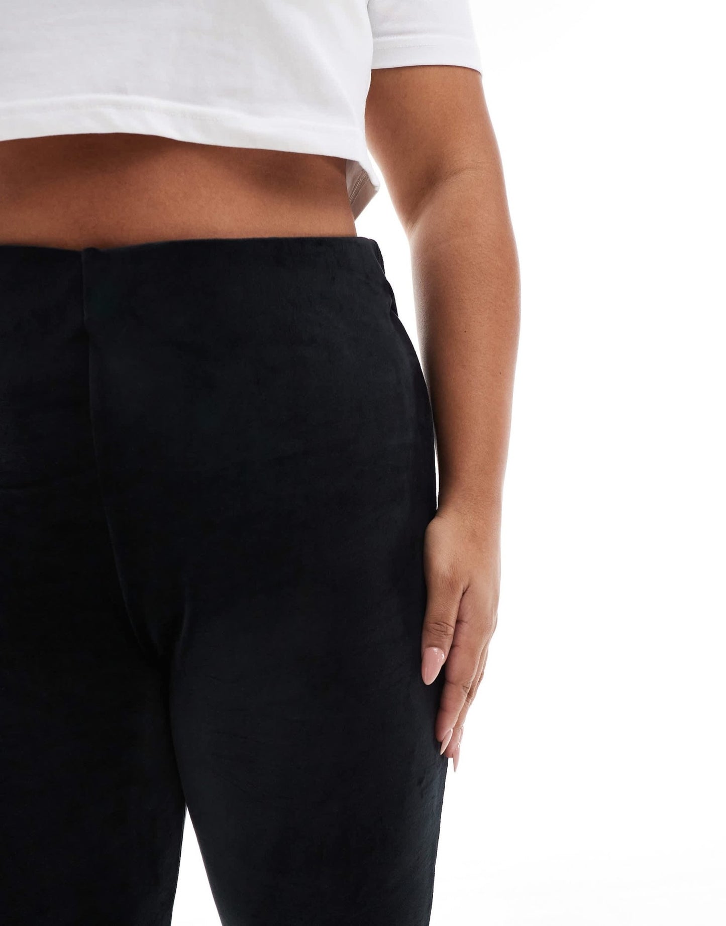 Yours velour leggings in black - ASOS Sample Sale